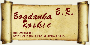 Bogdanka Roškić vizit kartica
